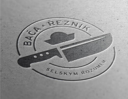 Logo značky Bača Řezník